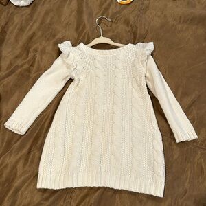 Carter's Cream Cable Knit Dress